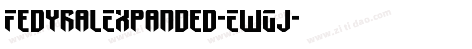 FedyralExpanded-EwGj字体转换