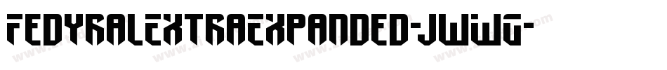 FedyralExtraExpanded-jwWG字体转换