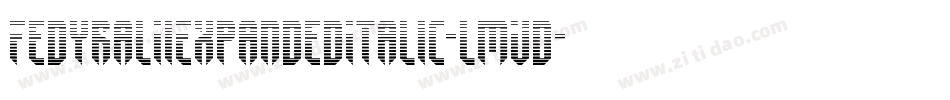 FedyralIiExpandedItalic-lmVd字体转换