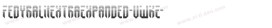 FedyralIiExtraExpanded-vWKE字体转换