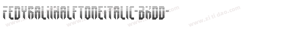 FedyralIiHalftoneItalic-BKdd字体转换