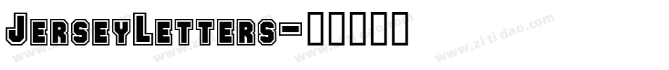 JerseyLetters字体转换
