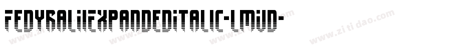 FedyralIiExpandedItalic-lmVd字体转换