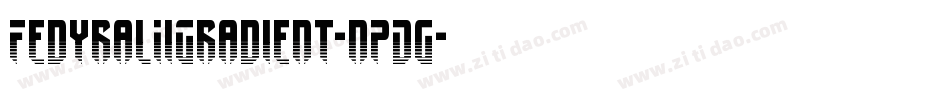 FedyralIiGradient-nPDg字体转换
