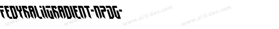 FedyralIiGradient-nPDg字体转换