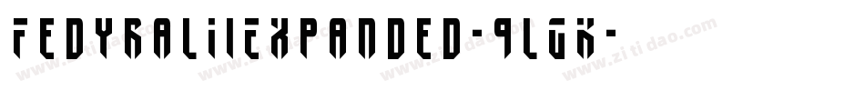 FedyralIiExpanded-9lGK字体转换