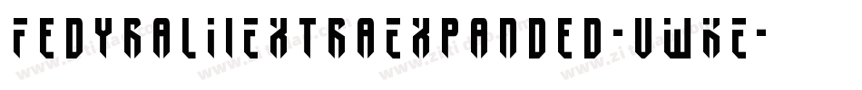 FedyralIiExtraExpanded-vWKE字体转换