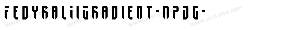 FedyralIiGradient-nPDg字体转换