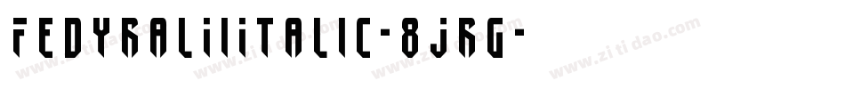 FedyralIiItalic-8Jrg字体转换