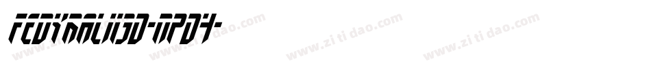 FedyralIi3D-nPD4字体转换