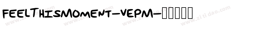 FeelThisMoment-vEpM字体转换