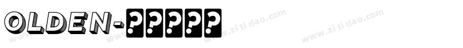 Olden字体转换