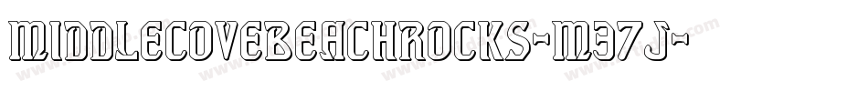 MiddleCoveBeachRocks-M37J字体转换