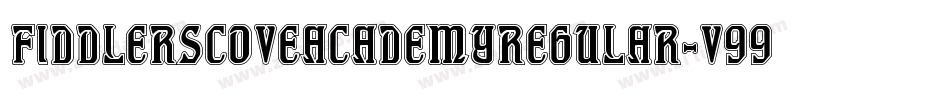 FiddlersCoveAcademyRegular-v99M字体转换