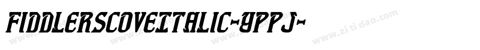 FiddlersCoveItalic-Yppj字体转换