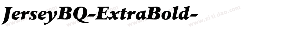 JerseyBQ-ExtraBold字体转换