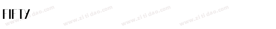 FIFTY字体转换