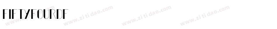 FiftyFourDF字体转换