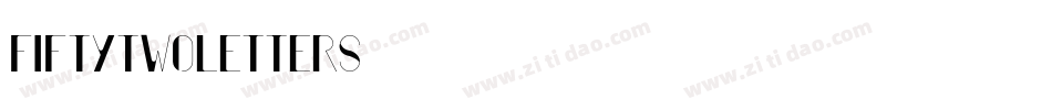 FiftyTwoLetters字体转换