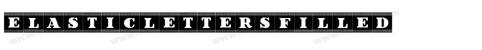 ElasticLettersFilled字体转换