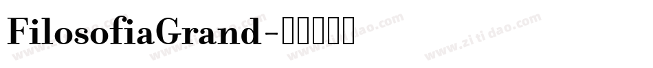 FilosofiaGrand字体转换
