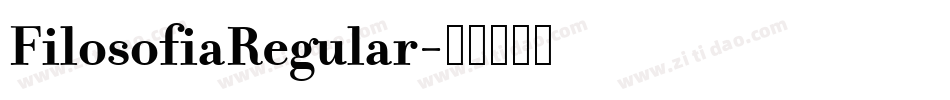 FilosofiaRegular字体转换