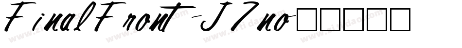 FinalFront-J7no字体转换