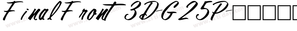 FinalFront3D-G25P字体转换