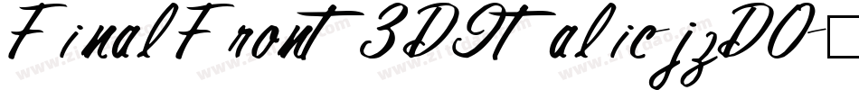 FinalFront3DItalic-jzDO字体转换