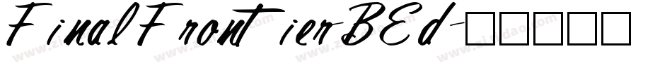 FinalFrontier-BEd字体转换