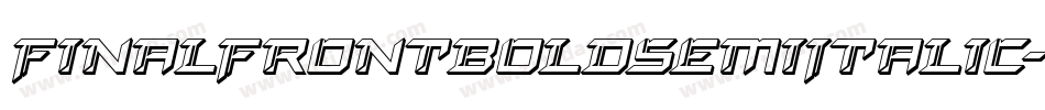 FinalFrontBoldSemiItalic-1Wl0字体转换