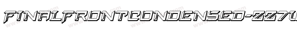 FinalFrontCondensed-zz7w字体转换