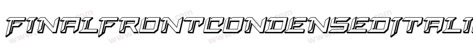FinalFrontCondensedItalic-5ZBZ字体转换