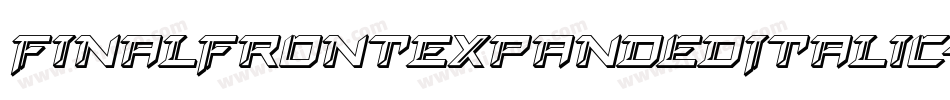 FinalFrontExpandedItalic-yz7d字体转换