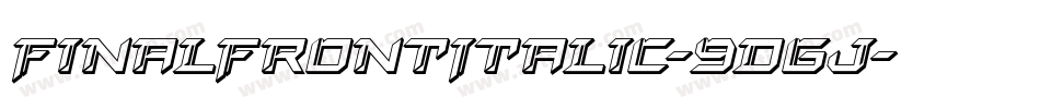 FinalFrontItalic-9DGj字体转换