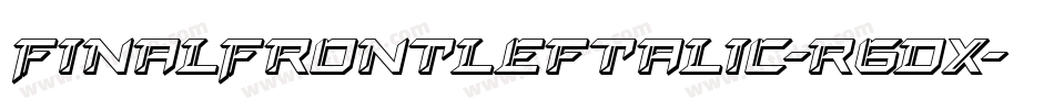 FinalFrontLeftalic-r6Dx字体转换