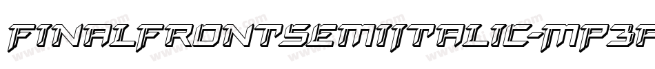 FinalFrontSemiItalic-MP3p字体转换
