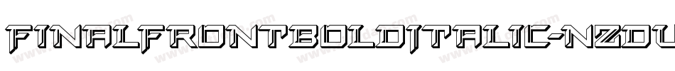FinalFrontBoldItalic-nzDV字体转换
