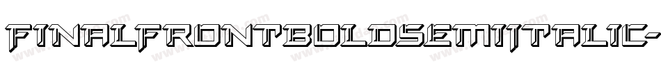 FinalFrontBoldSemiItalic-1Wl0字体转换