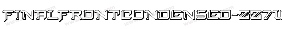 FinalFrontCondensed-zz7w字体转换