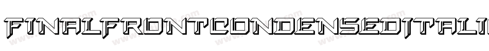 FinalFrontCondensedItalic-5ZBZ字体转换