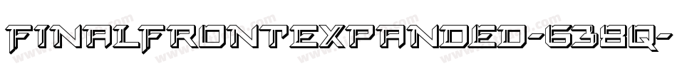 FinalFrontExpanded-638q字体转换