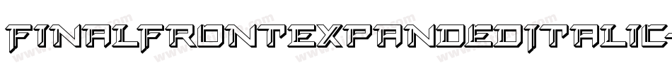 FinalFrontExpandedItalic-yz7d字体转换