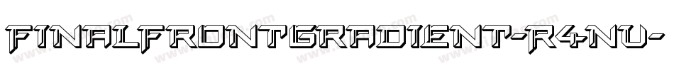 FinalFrontGradient-R4nV字体转换