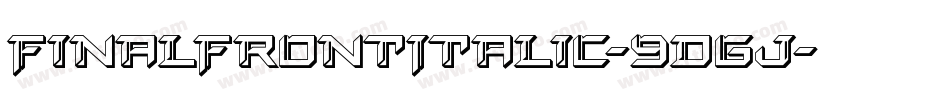 FinalFrontItalic-9DGj字体转换