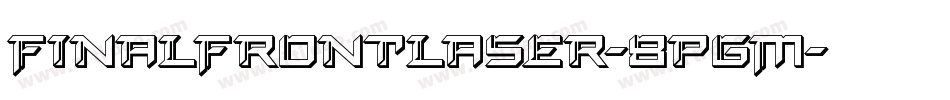 FinalFrontLaser-8pgM字体转换