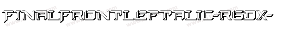 FinalFrontLeftalic-r6Dx字体转换