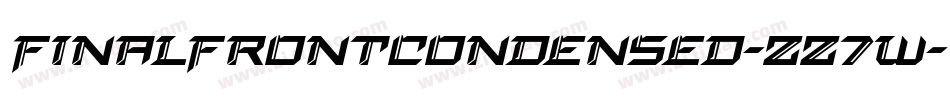 FinalFrontCondensed-zz7w字体转换