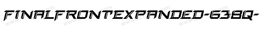 FinalFrontExpanded-638q字体转换