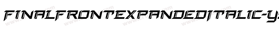 FinalFrontExpandedItalic-yz7d字体转换